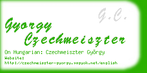 gyorgy czechmeiszter business card